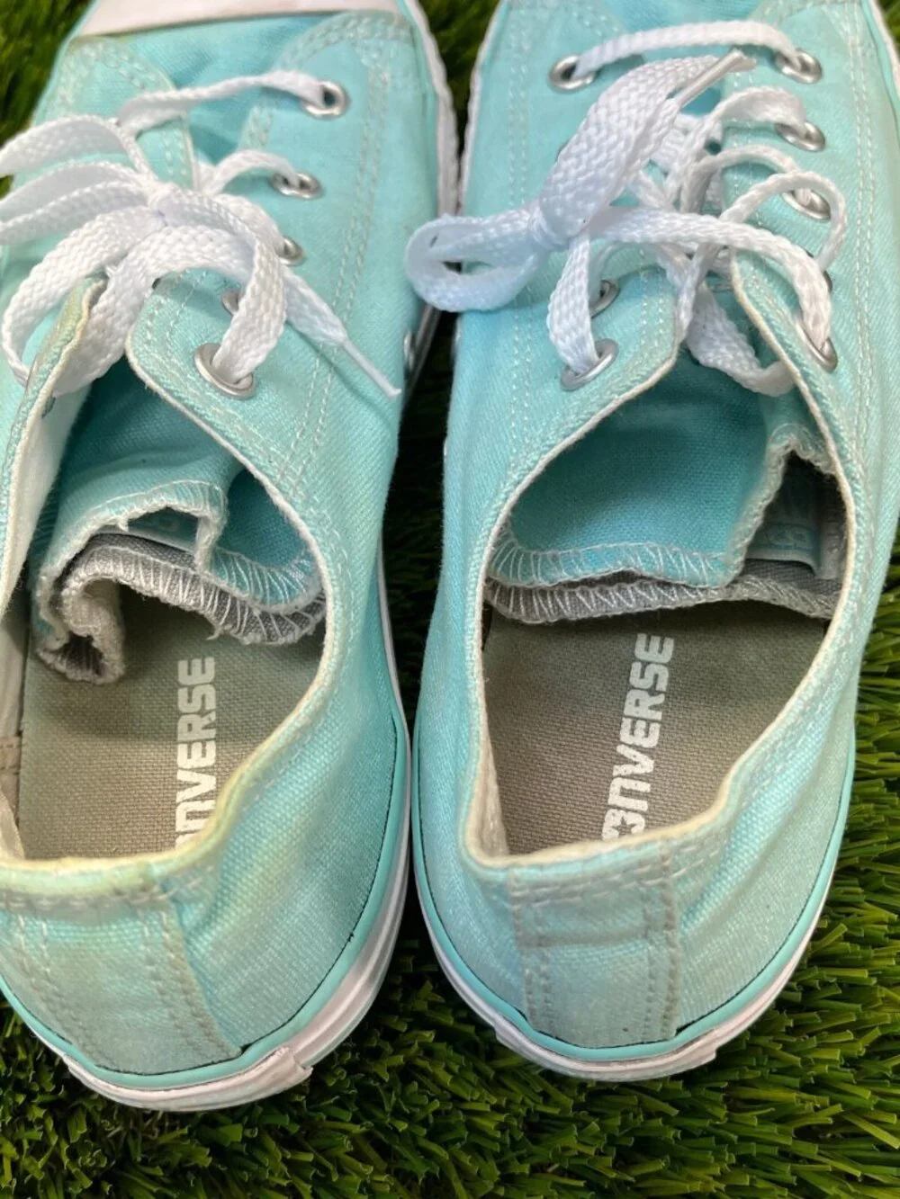 Converse Chuck Tylor‎ All Star Boys Size 4Y Blue White Athletic Shoes Sneakers